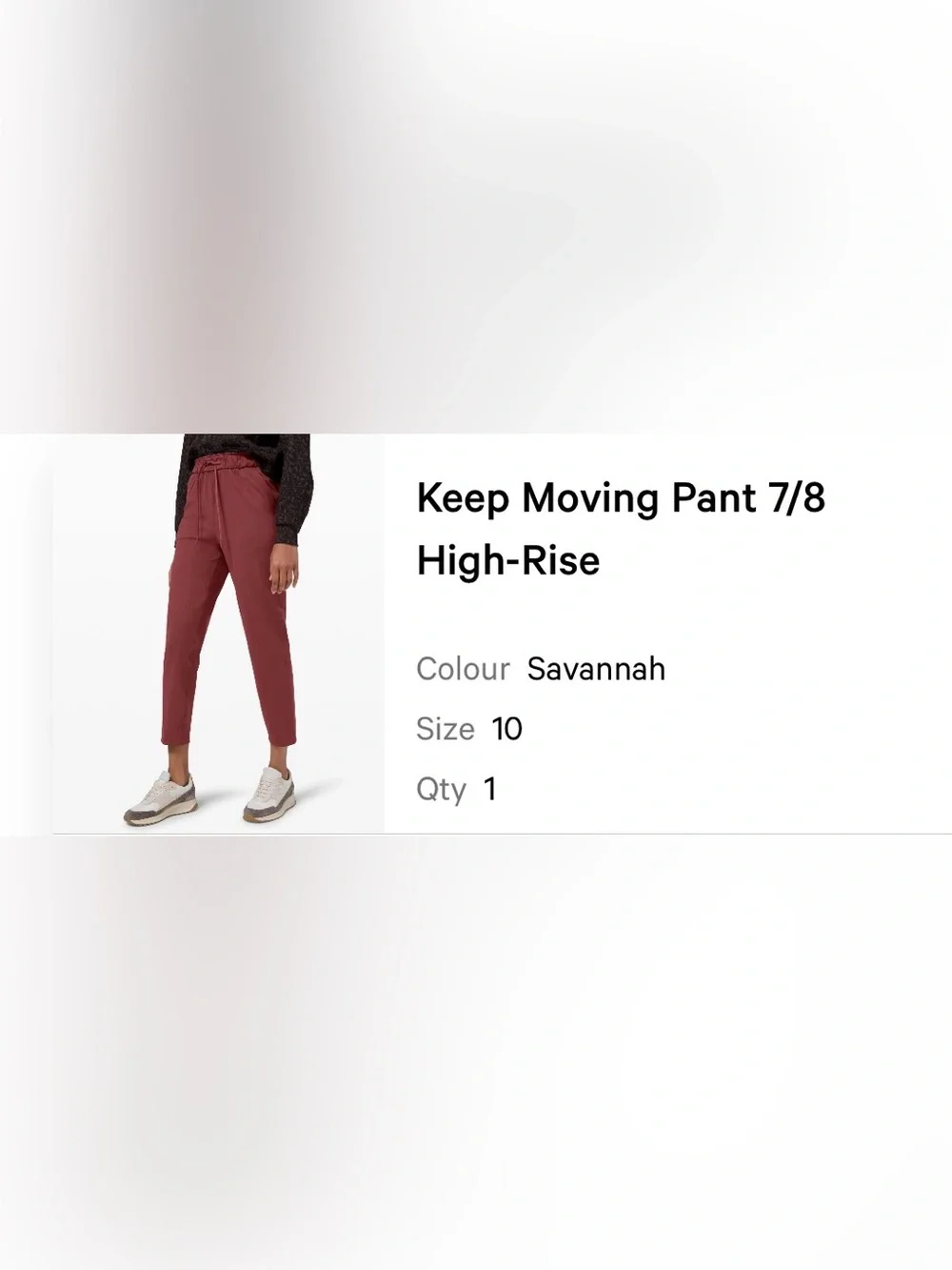 Lululemon Keep Moving Pant Women’s size 10